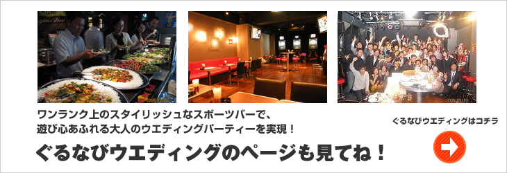 結婚式二次会ぐるなびウエディング